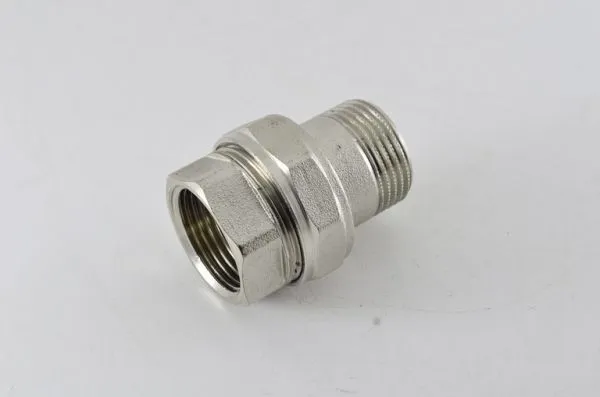 Американка прямая 1/2" гш STOUT (никель)