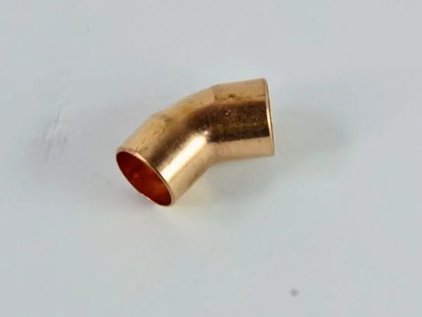 Отвод однорастр. 45 гр. пайка 22 мм (медь)
