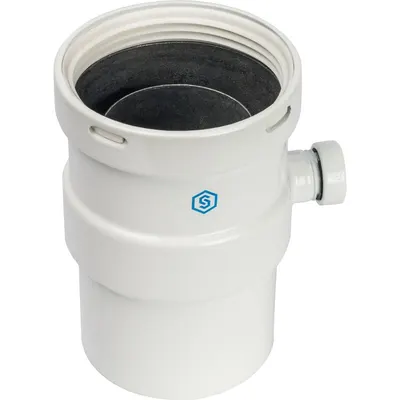 STOUT Элемент дымохода вертикальный Ø80 п/м с патрубком для отвода конденсата