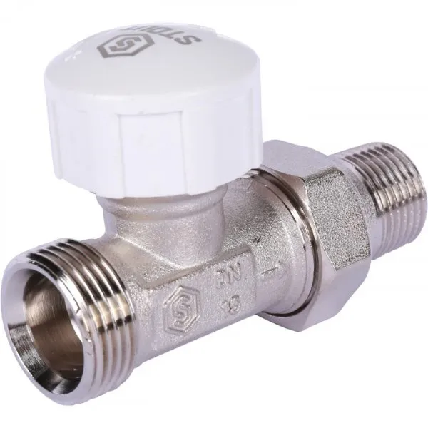 Клапан термостатический прямой 1/2" х 3/4" ЕК д/рад STOUT