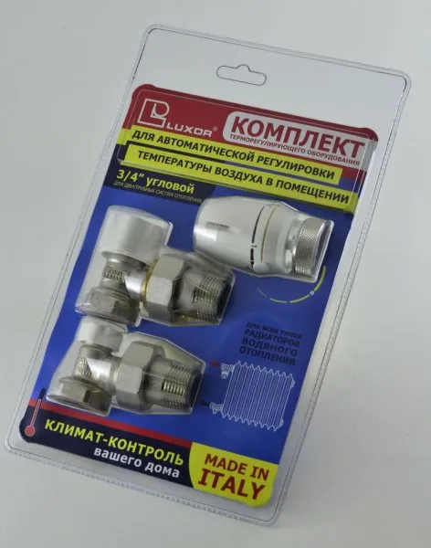 Блистер термост.комплект. 3/4 угловой КТ202 (12822700) Luxor