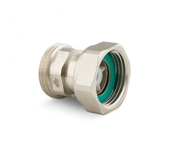 Соединитель с накидной гайкой и обратным клапаном ВР-НР 1"x1" Varmega